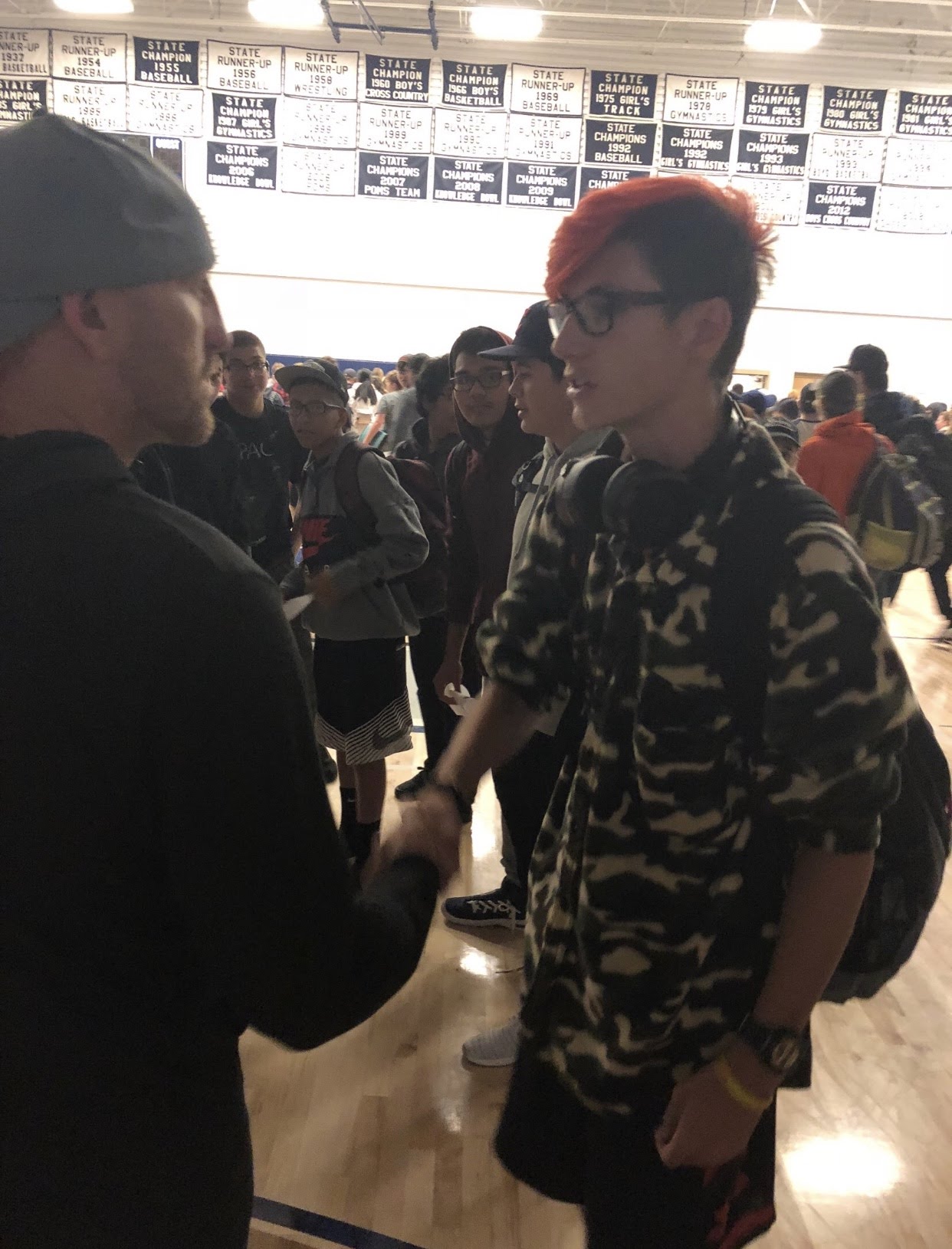 Students at assembly